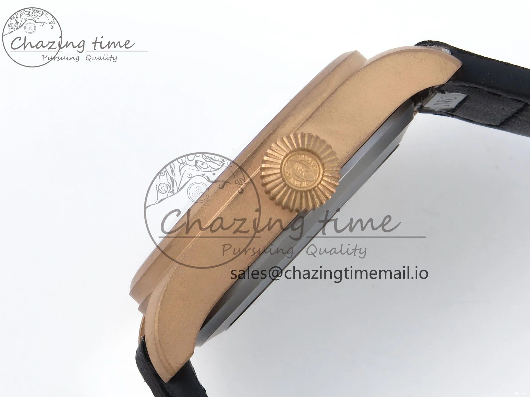 MIROTIME 0410 Affordable Big Pilot IW329703 M+F 1:1 Best Edition Black Dial on Black Nylon Strap MY 7004